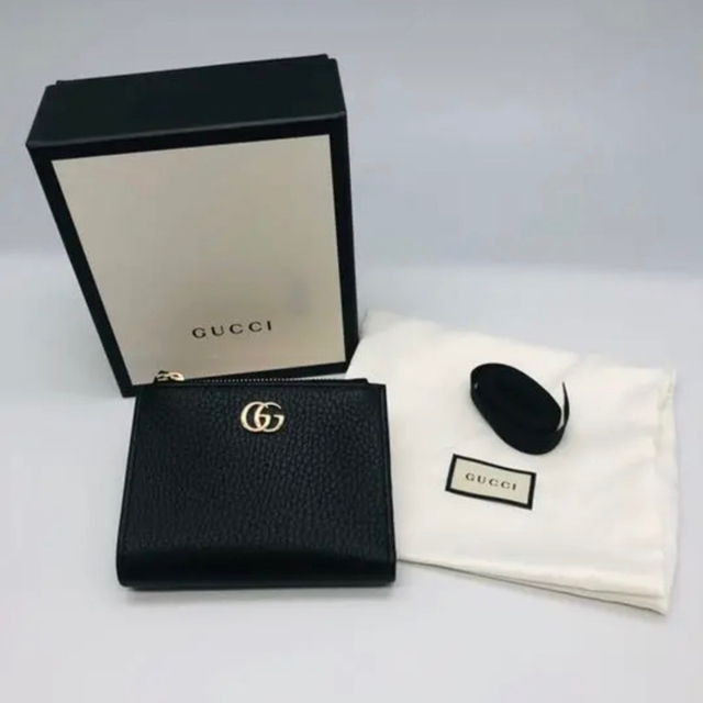 最前線の Gucci - GUCCI ☆GG marmont折りたたみ財布 財布 - www