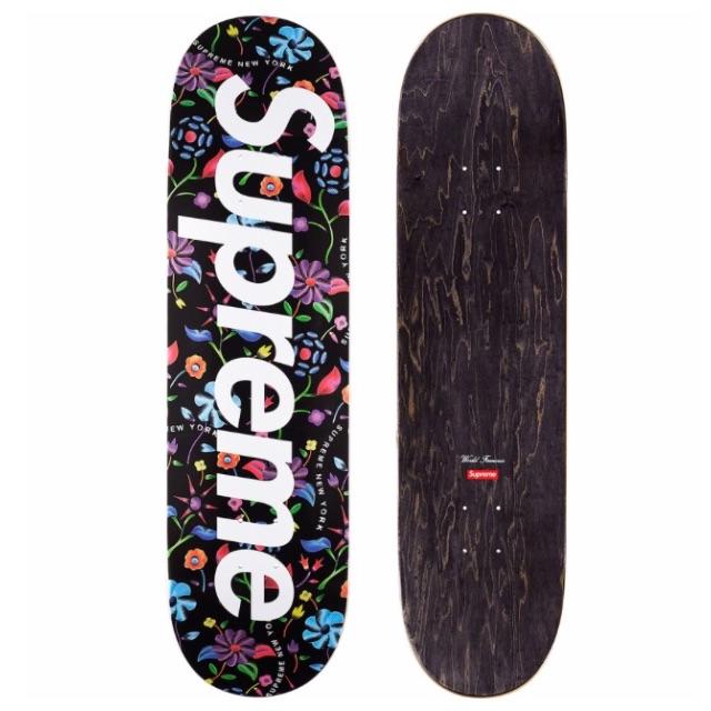 込み Supreme Airbrushed Floral Skateboard