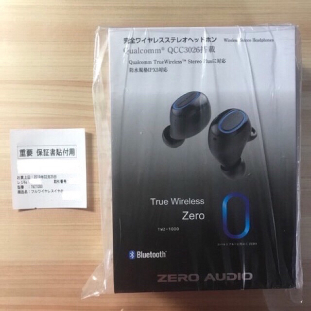 新品未開封 ZERO AUDIO TWZ-1000 フルワイヤレスイヤフォン②