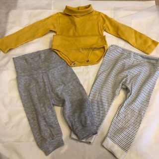 プチバトー(PETIT BATEAU)のプチバトー/74センチ/ロンパースとズボン(ロンパース)