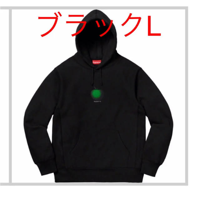 Supreme Apple Hooded Sweatshirt 黒 L - パーカー