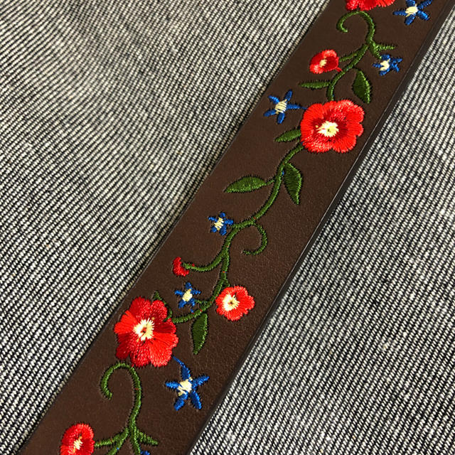 レディース ベルト 花 刺繍  レディースのファッション小物(ベルト)の商品写真