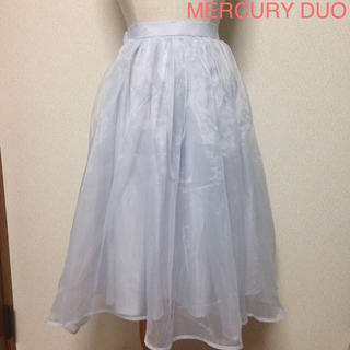 マーキュリーデュオ(MERCURYDUO)のMERCURY DUOシフォンスカート(ひざ丈スカート)
