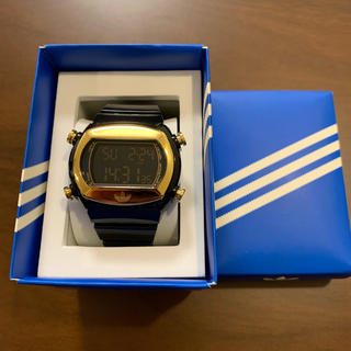 アディダス(adidas)の天和さん専用☺︎adidas アディダス 腕時計 デジタル 黒 ゴールド(腕時計(デジタル))