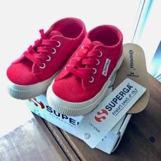 スペルガ(SUPERGA)の最終値下げ★新品未使用★レア★レッド完売色★ スペルガ 14.5cm(スニーカー)