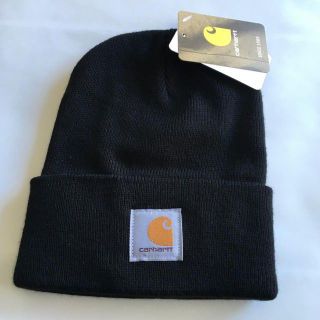 カーハート(carhartt)の送料無料!Carhartt ニットキャップ ブラック 新品【BK2】d(ニット帽/ビーニー)