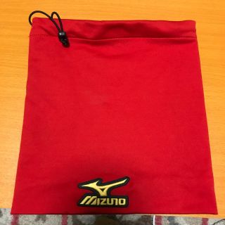 ミズノ(MIZUNO)のミズノプロ ネックウォーマー 赤(ネックウォーマー)