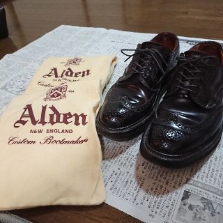 オールデン(Alden)のオールデン コードバン 975 バーガンディ 6D(ドレス/ビジネス)