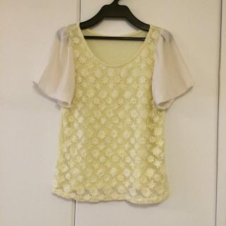 マジェスティックレゴン(MAJESTIC LEGON)のマジェスティックレゴン♡花レースＴシャツ(Tシャツ(半袖/袖なし))