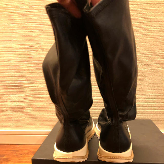 Rick Owens(リックオウエンス)のrick owens リックオウエンス レザー ソックスニーカー 40.5 新品 メンズの靴/シューズ(スニーカー)の商品写真