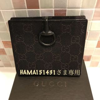 グッチ(Gucci)のGUCCI お財布 ブラック(折り財布)