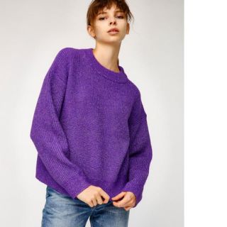 マウジー(moussy)のmoussy マウジー ニット セーター パープル (ニット/セーター)