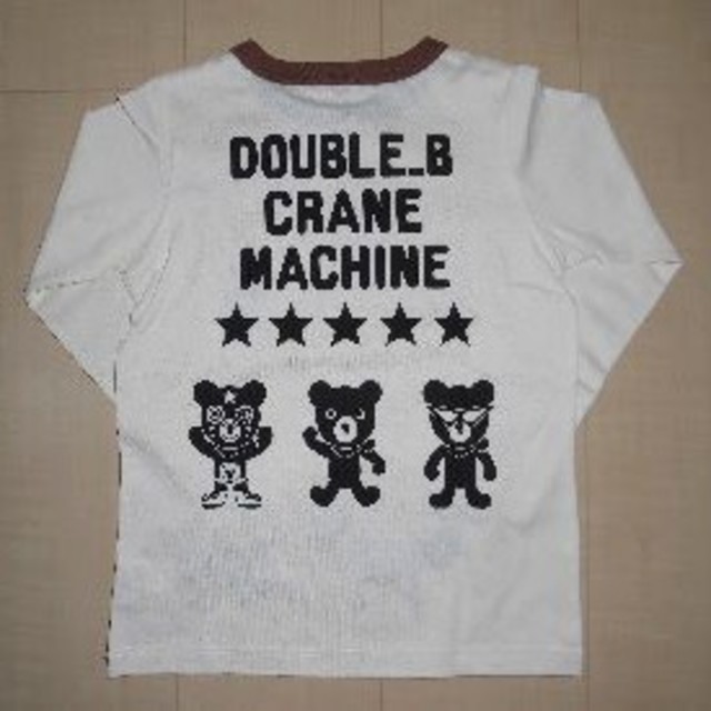 DOUBLE.B(ダブルビー)の日本製！ミキハウス・ダブルBのロンT１１０☆新品未開封、ダブルビー キッズ/ベビー/マタニティのキッズ服男の子用(90cm~)(Tシャツ/カットソー)の商品写真