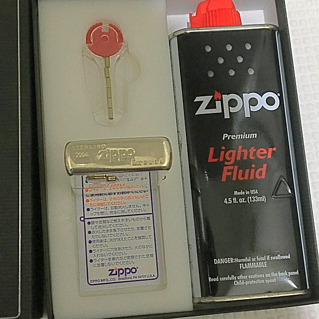 ZIPPO(ジッポー)のとんた様専用 ZIPPO 希少レア STARLING SILVER 100個限定 メンズのファッション小物(タバコグッズ)の商品写真