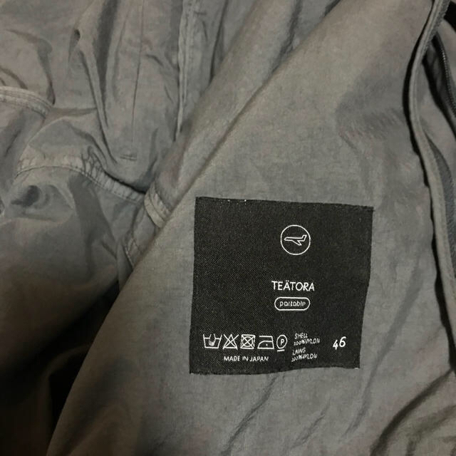 テアトラ teatora カラーグレー サイズ46 メンズのジャケット/アウター(モッズコート)の商品写真