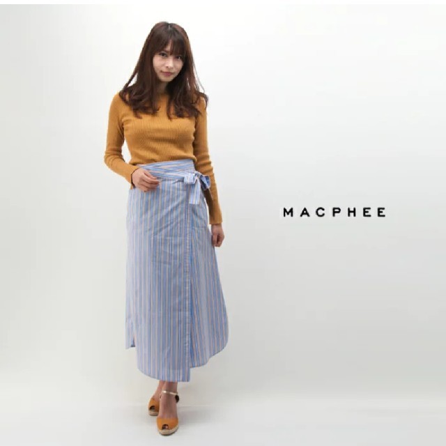 【SALE中】MACPHEE ラップミディスカート　春夏！