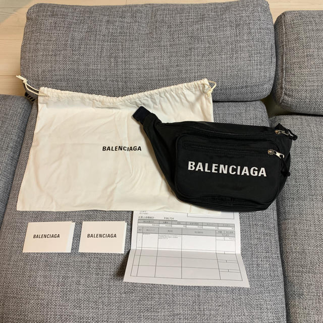 確実本物 美品 BALENCIAGA バレンシアガ ウエストポーチ ボディバッグ | フリマアプリ ラクマ