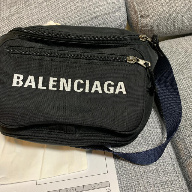 確実本物 美品 BALENCIAGA バレンシアガ ウエストポーチ ボディバッグ