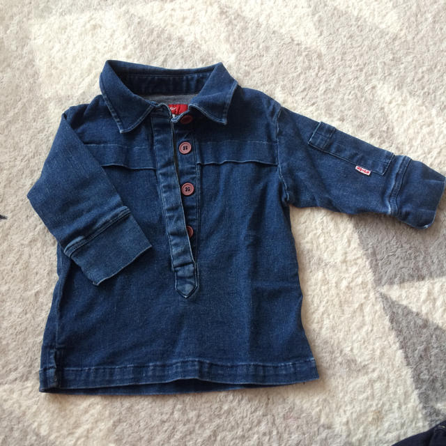 SHIPS(シップス)のサーサ様専用シップス デニムシャツ100 キッズ/ベビー/マタニティのキッズ服男の子用(90cm~)(ブラウス)の商品写真