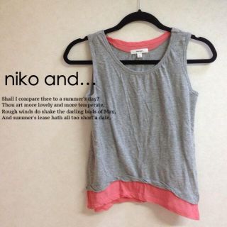 ニコアンド(niko and...)のniko and…重ね着タンク(タンクトップ)