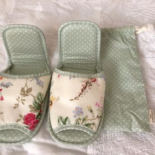 ローラアシュレイ(LAURA ASHLEY)の新品★ローラアシュレイ★携帯用スリッパ(スリッパ/ルームシューズ)