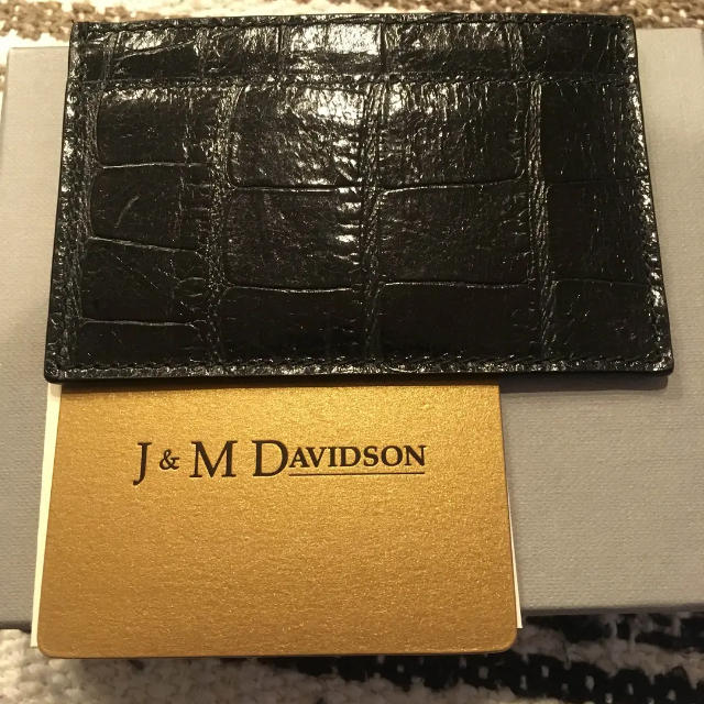 J&M DAVIDSON(ジェイアンドエムデヴィッドソン)のjm j&m davidson カードケース 黒 メンズのファッション小物(名刺入れ/定期入れ)の商品写真