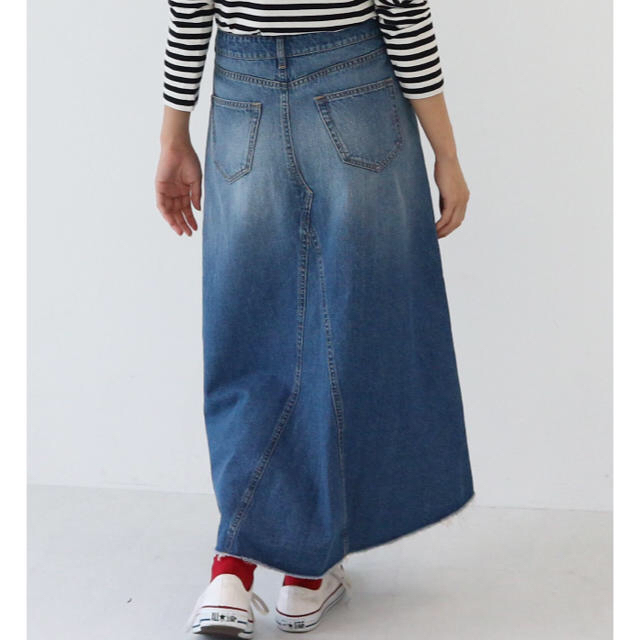 アメリカンホリック デニムマキシフレアスカート レディースのスカート(ロングスカート)の商品写真