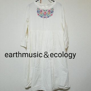 アースミュージックアンドエコロジー(earth music & ecology)のearthmusic＆ecology ワンピース(ひざ丈ワンピース)