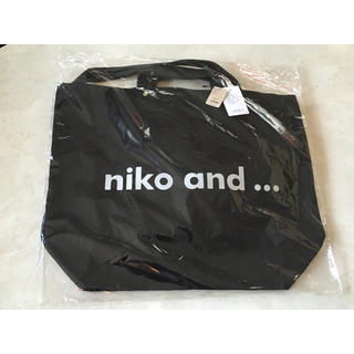 ニコアンド(niko and...)のニコアンド niko and… ニコロゴ トートバッグ 2way 黒(トートバッグ)