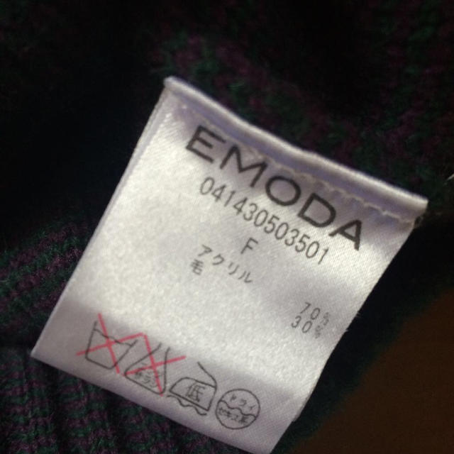 EMODA(エモダ)のEMODA♡チェックニット レディースのトップス(ニット/セーター)の商品写真