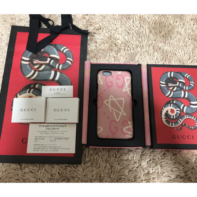 かわいい iphone8plus ケース ランキング | Gucci - GUCCI グッチ ゴースト iPhone 6 6S ケース ピンク 正規品の通販 by ちーこ's shop｜グッチならラクマ