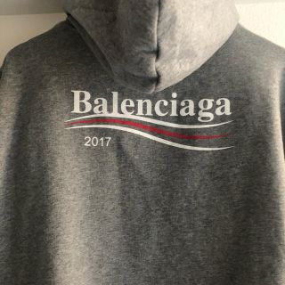 BALENCIAGA パーカー　キャンペーンロゴ　2017