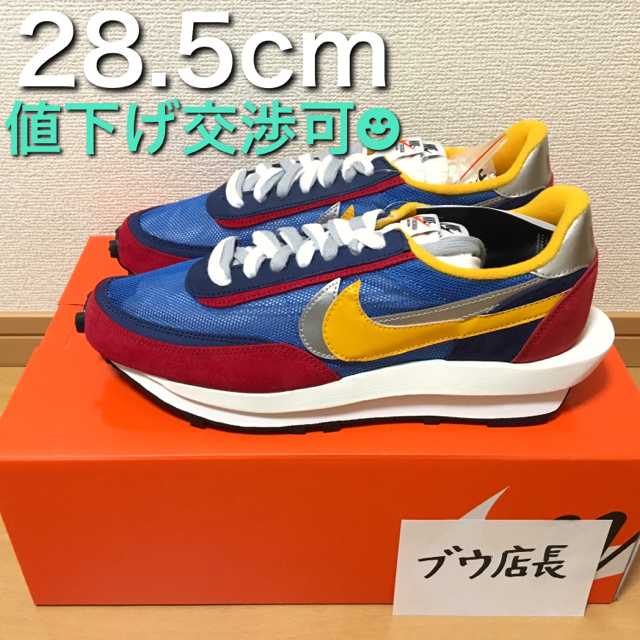 メンズNIKE SACAI LDWAFFLE BLUE × MULTI