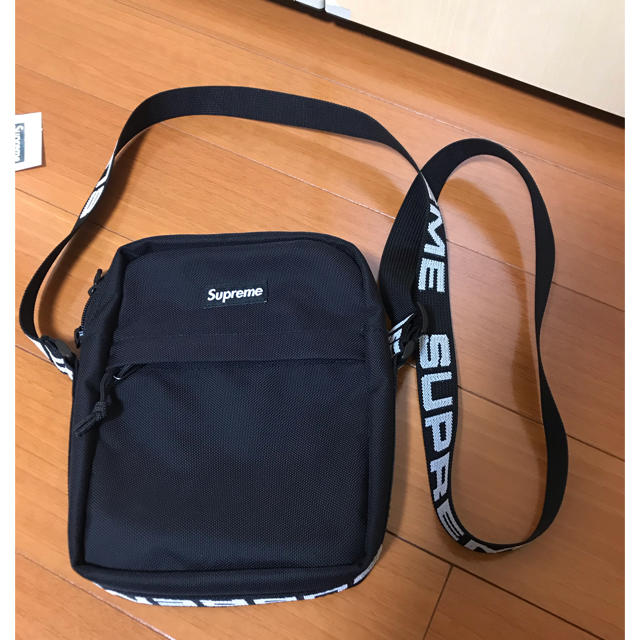 supreme 18ss black shoulder bag 正規品