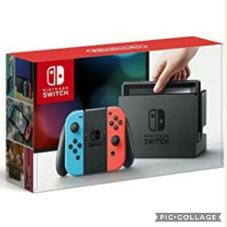 ニンテンドースイッチ(Nintendo Switch)の美品  ニンテンドースイッチ 本体  (L) ネオンブルー（R) ネオンレッド(家庭用ゲーム機本体)