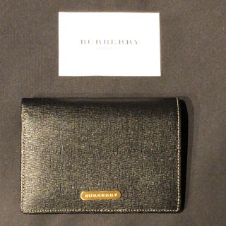 バーバリー(BURBERRY)の【未使用品】BURBERRY 二つ折り 財布 ブラック(折り財布)