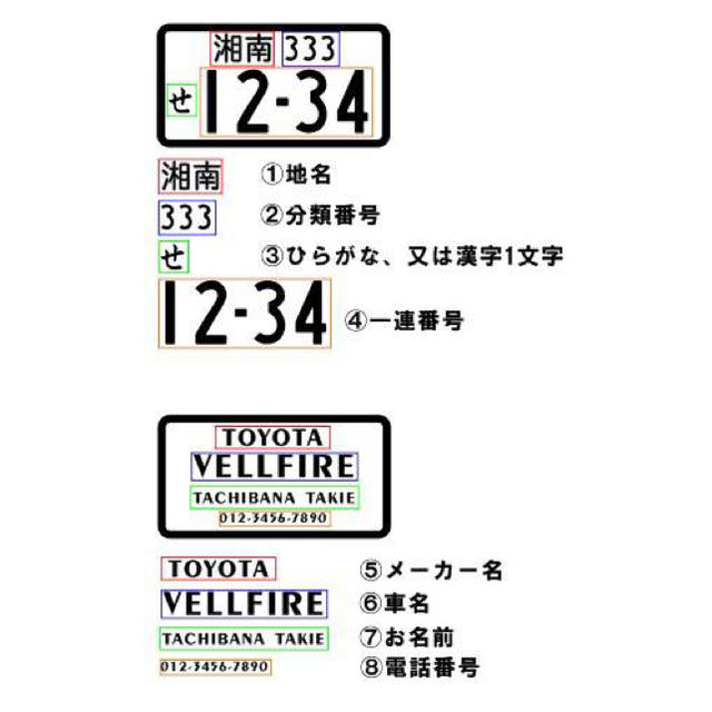 【ヒノキ使用】送料無料 ナンバープレート キーホルダー 自動車/バイクの自動車(車外アクセサリ)の商品写真