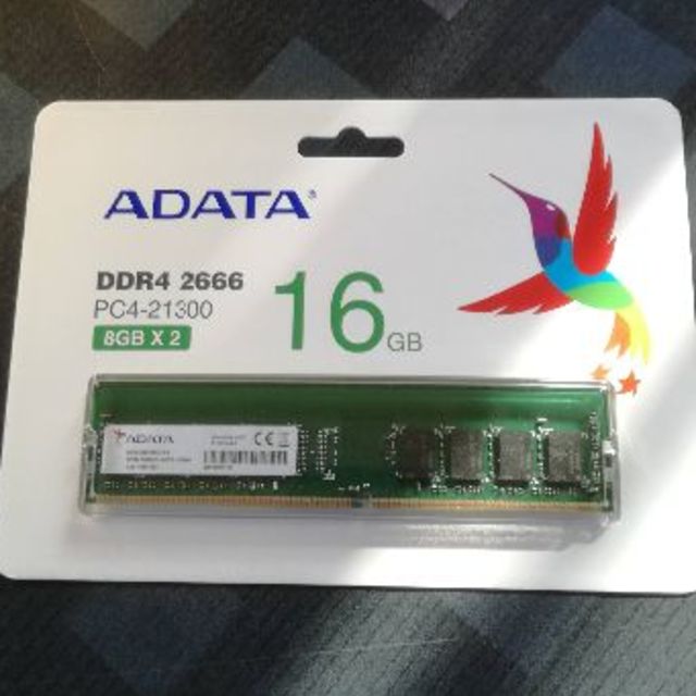 PCパーツADATA デスクトップPC用メモリ DDR4-2666 16GB（8GBx2）
