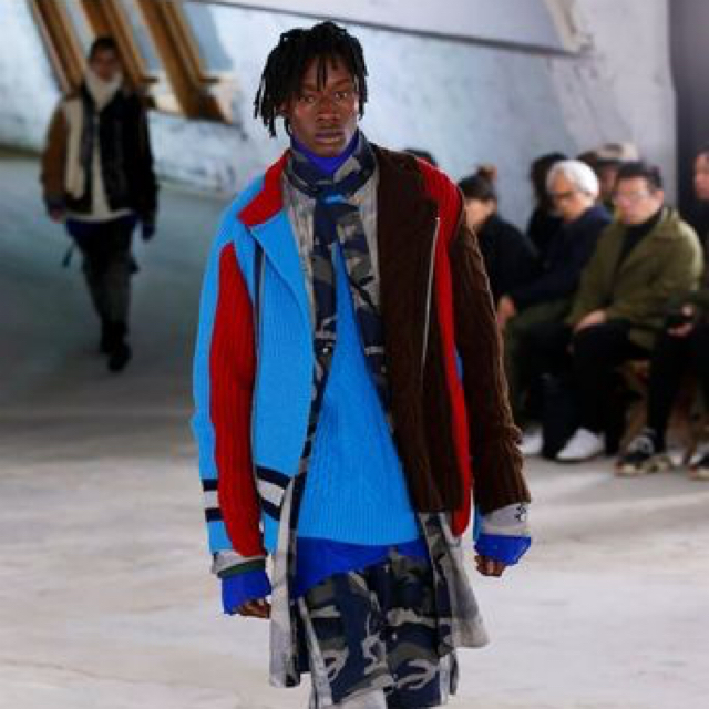 sacai サカイ 18aw ニットライダース