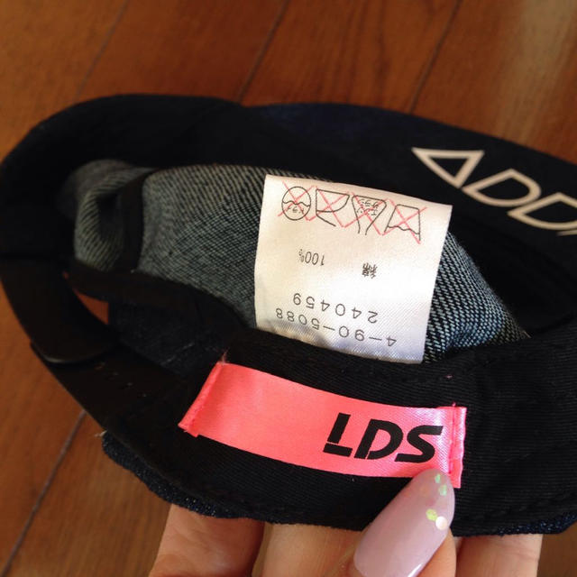 LDS(エルディーエス)のLDSデニムキャップ レディースの帽子(キャップ)の商品写真