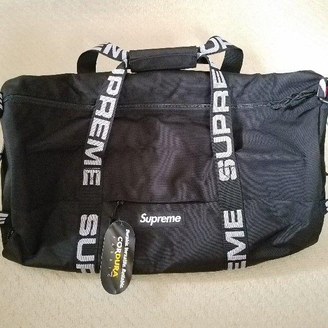 【新品未使用 36L】18SS Supreme Duffle Bag 黒