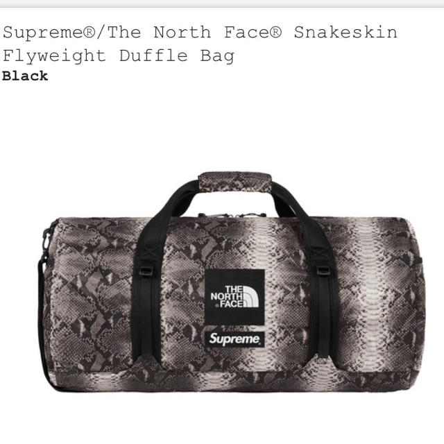 The North Face Snakeskin  Duffle Bag