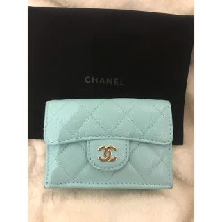 シャネル(CHANEL)のCHANEL ミニウォレット  ティファニーブルー(財布)