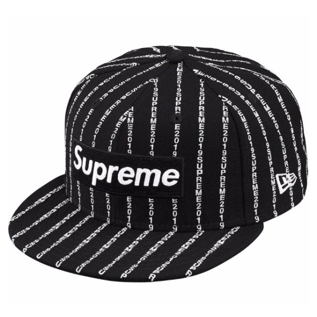 込み 7 1/2 Supreme Text Stripe New Era