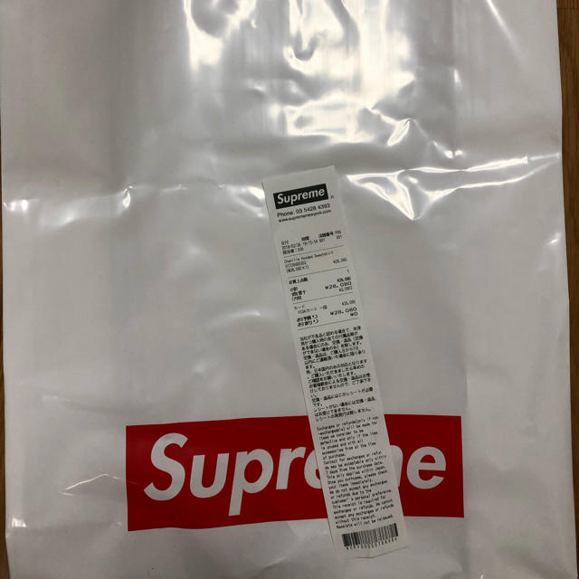 supreme chenille hooded sweatshirt ネイビーＬ 1