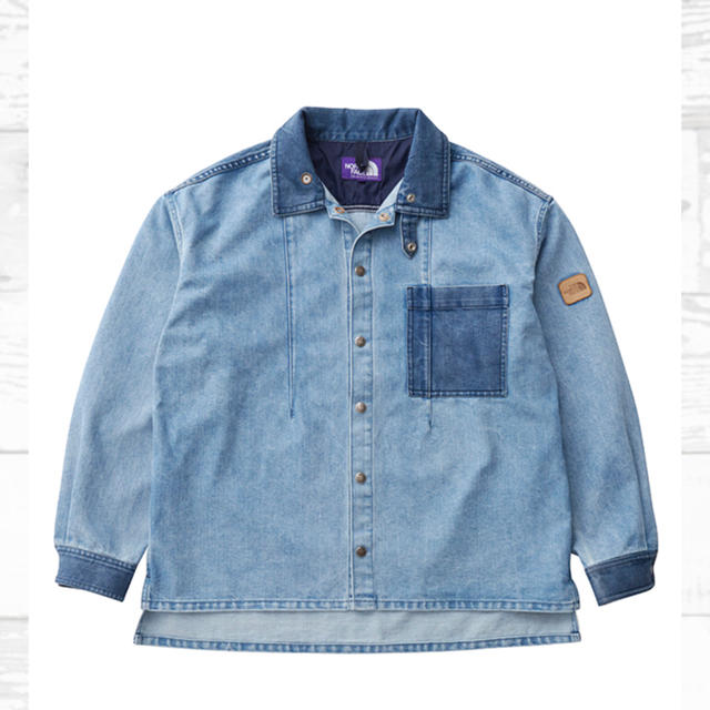 美品】ノースフェイス パープルレーベル デニムジャケット シャツ-