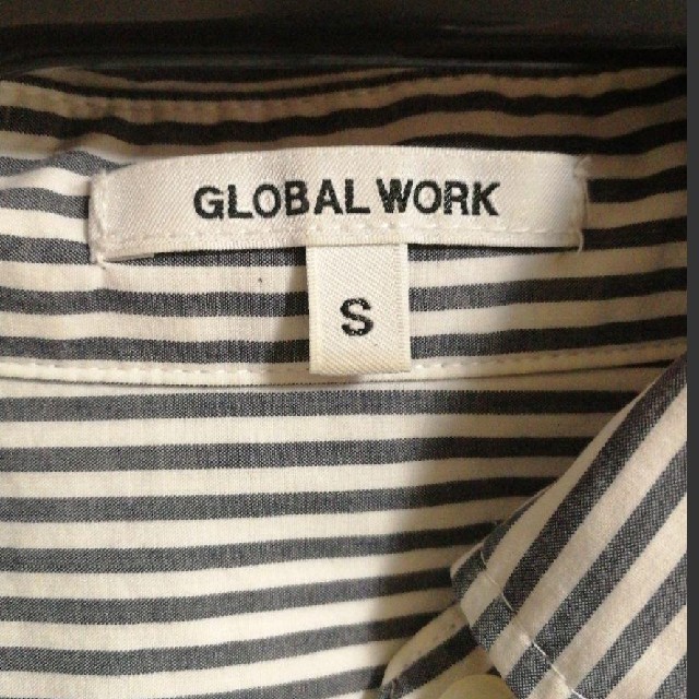 GLOBAL WORK(グローバルワーク)の美品♥GLOBAL WORK✨ストライプシャツ オフィカジ レディースのトップス(シャツ/ブラウス(長袖/七分))の商品写真