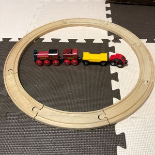 ブリオ(BRIO)のブリオ レールと機関車セット(電車のおもちゃ/車)