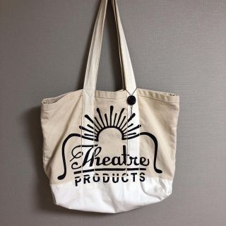 シアタープロダクツ(THEATRE PRODUCTS)のシアタープロダクツ コットンキャンバスロゴプリントトートバッグ(トートバッグ)