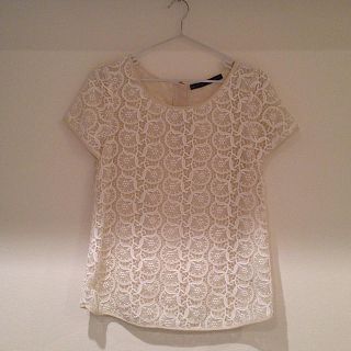 ザラ(ZARA)のZARA レーストップス✽(カットソー(半袖/袖なし))